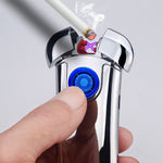2018 Novelty USB Pulse Lighter Beetle Double Arc Cigarette lighter Electronic Plasma lighter isqueiro Gadgets For Men Windproof